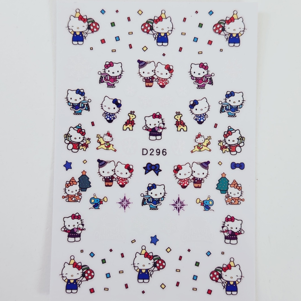 ⭐4/$15 Winter Festival Hello Kitty Nail Art Stickers
